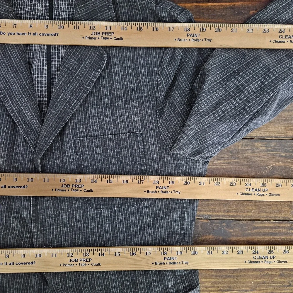 Murano Men's Sport Coat Blazer‎ Three Button Unstructured Cotton Size LARGE